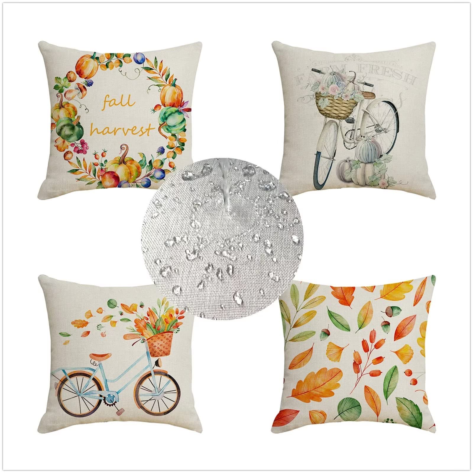 Housse coussin 40x40 et 30x30 étanche pour chaise extérieure et canapé