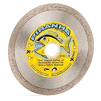 Vista 1 de Delta Diamond Piranha Premium - Hoja de sierra de diamante para azulejos de 4 1/2 pulgadas, borde continuo, eje de 7/8 a 5/8 pulgadas, azulejos