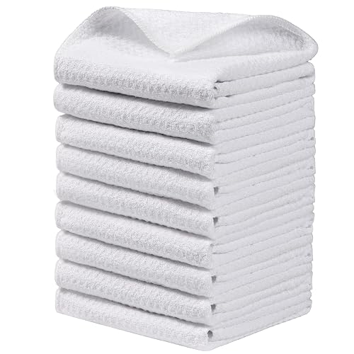 JOYMOOP Microfiber Cleaning Cloth, 9 Piece Set, Medium, White