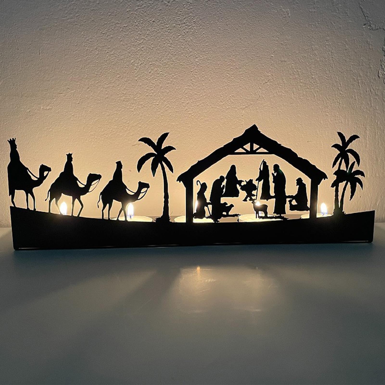 Fééric Kerstdorp: Grote ijsbaan met lichtjes en muziek 46 x 35 x 45 cm