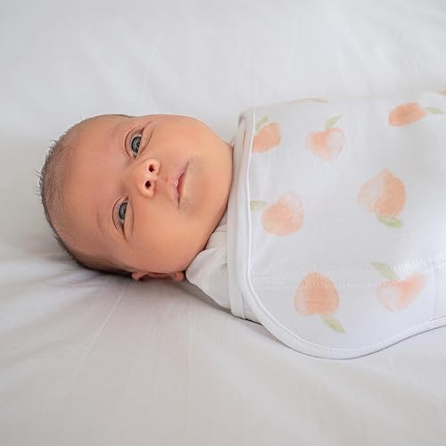 Miniatura 7 de aden + anais Easy Swaddle Wrap, manta de envolver para recién nacido, cierres ajustables, 100% algodón, paquete de 3, 0-3 meses, en safari