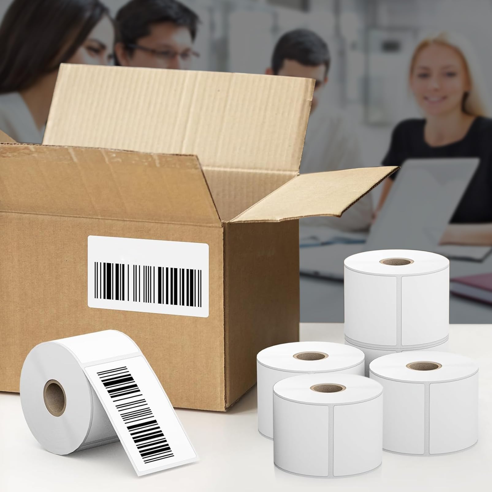6 Rouleaux 99012 Étiquettes 36MM x 89 MM pour DYMO 99012 Étiquettes adhésives S072240 Compatible pour DYMO LabelWriter 550 5xl LabelWriter 450 4xl