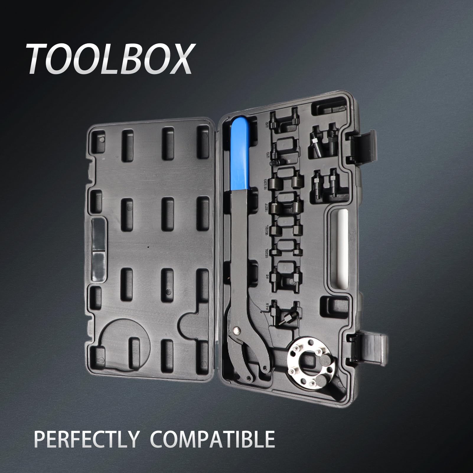 Clé de Contre-Maintien Support de poulie de Vilebrequin T10172A Outils de Maintien de poulie Contre-Support Compatible avec extracteur d'arbre de Transmission T10554