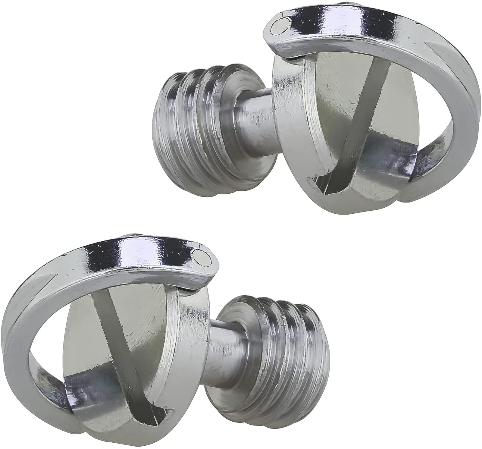 N\B 3/8in-16 D-Ring Stainless Steel Mounting Fixing Screw for DSLR Camera Tripod - 13mm Length (Pack of 2)