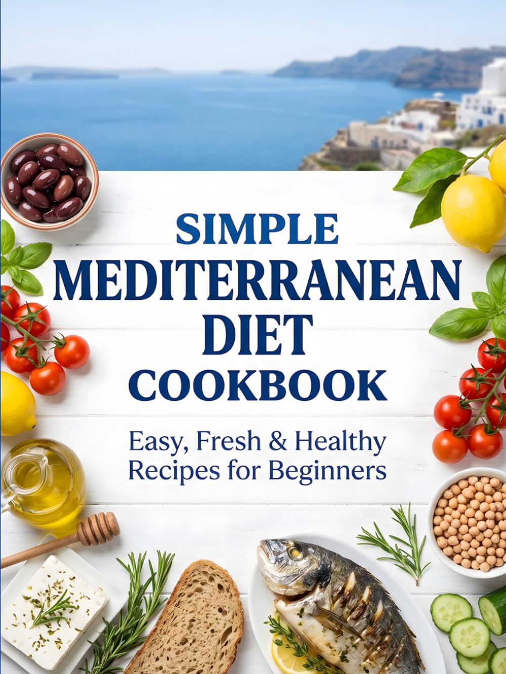 Simple Mediterranean Diet Cookbook: Easy, Fresh & Healthy Recipes for Beginners with Simple Meal Plans, Everyday Ingredients, and Mediterranean Lifestyle Tips