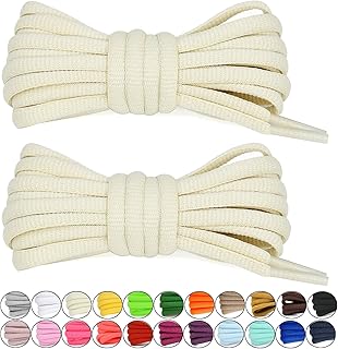 [2 Pairs Half Round Shoe Laces for Sneakers 76cm - 182cm Length 22 Color Shoelaces
