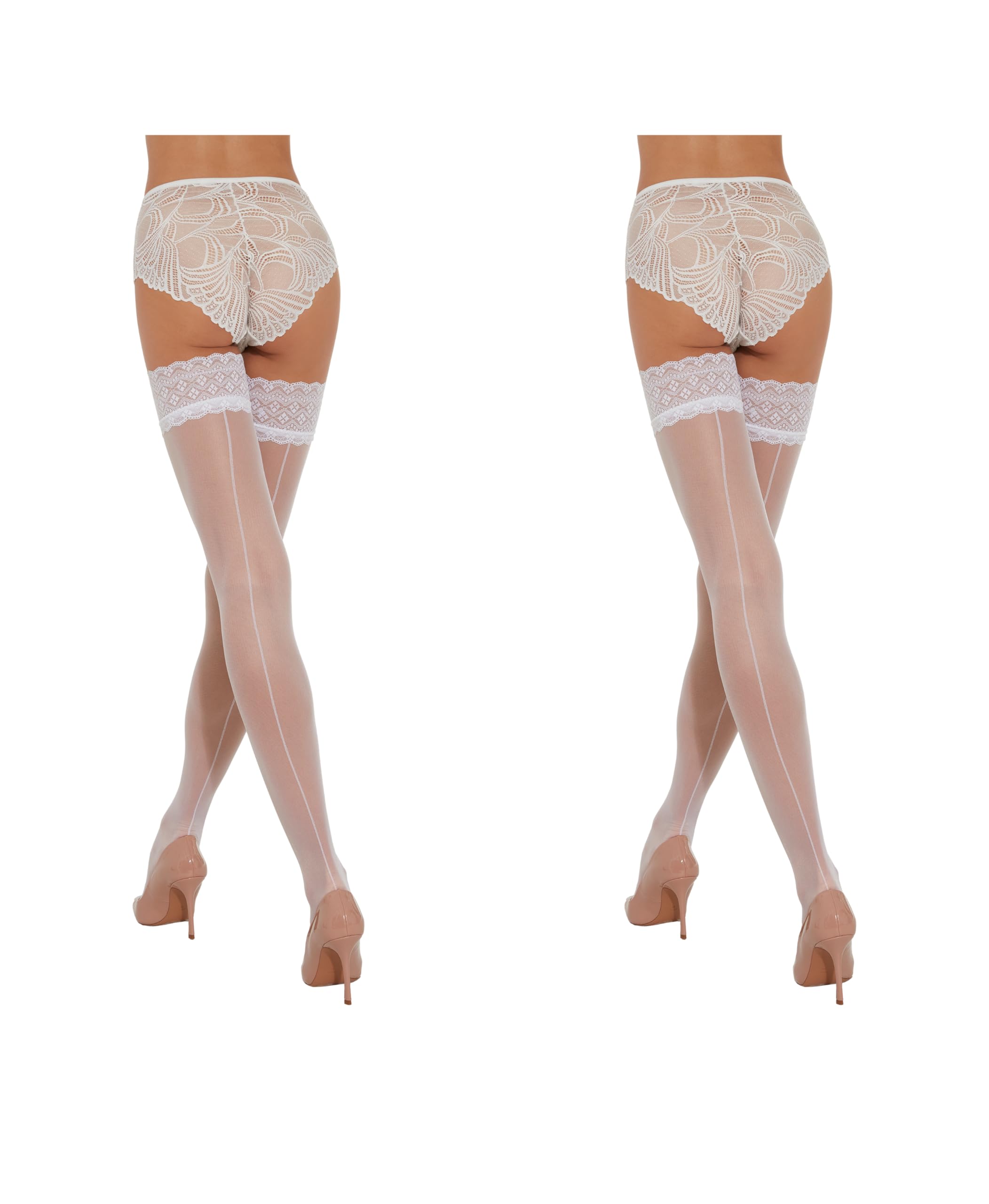 Fiore Celia/Obsession Bas Autofixants, 30 DEN Femme