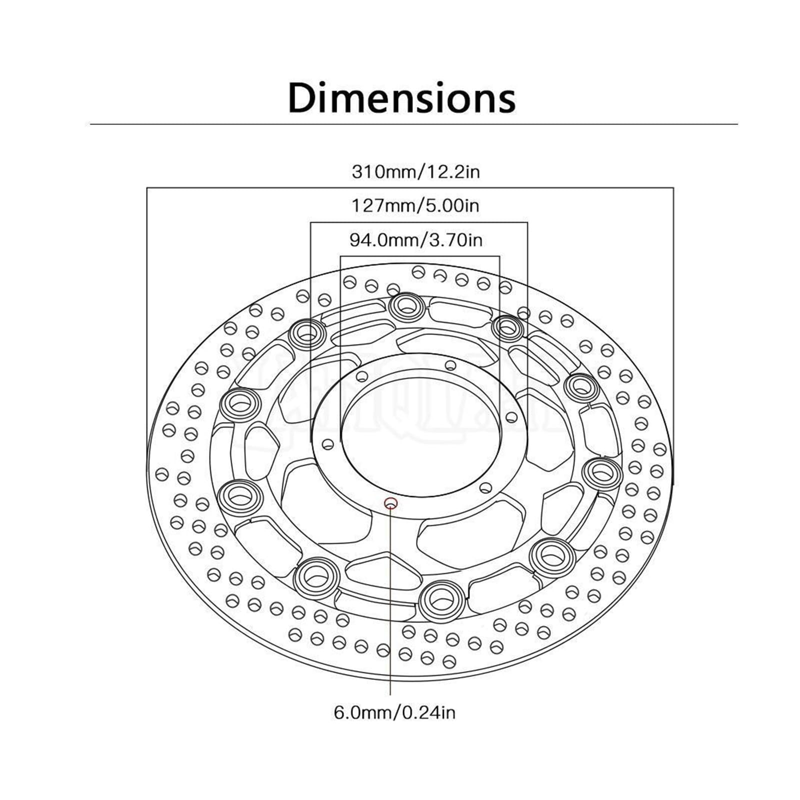 Amazon | CNC フローティングフロントブレーキディスクブレーキ