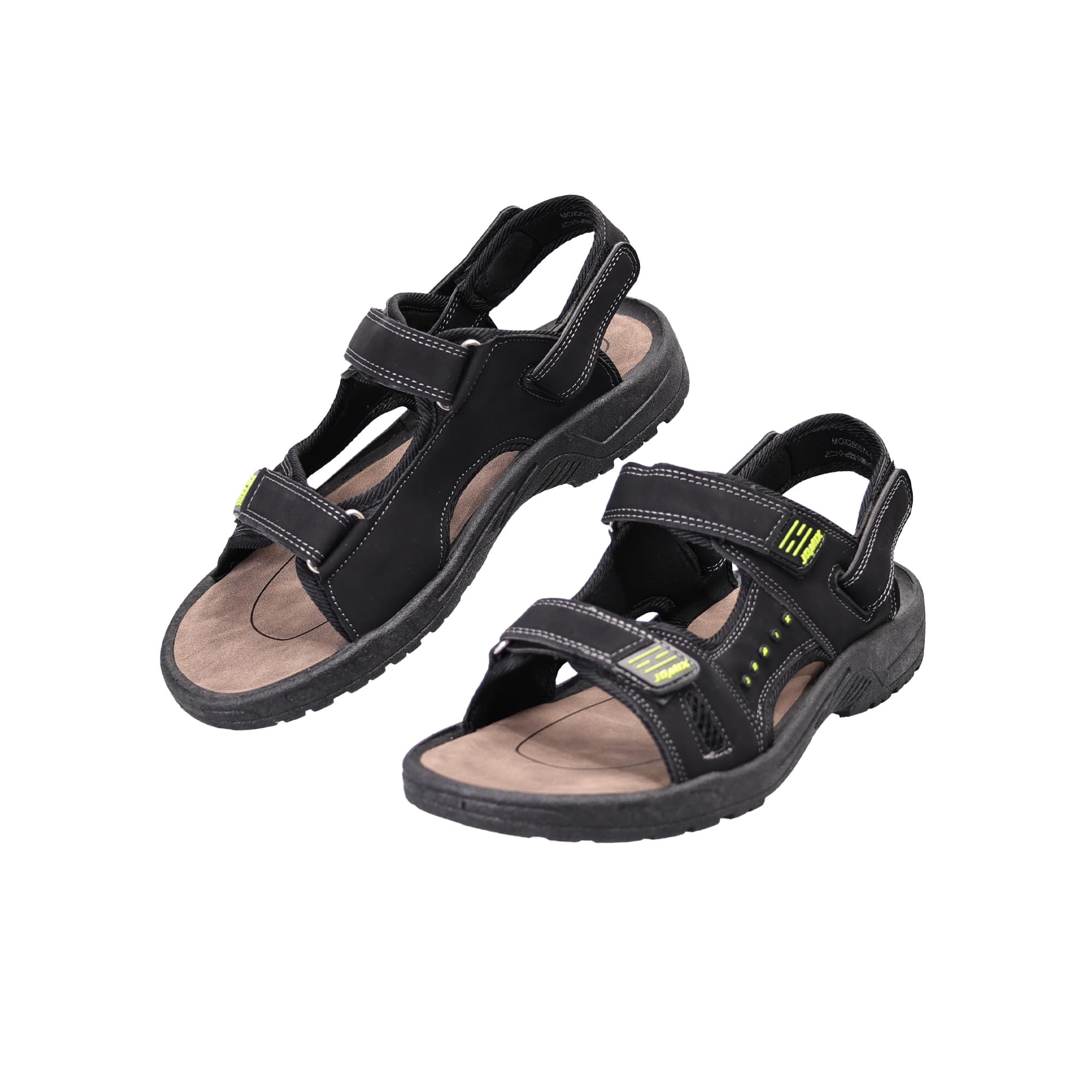 JOMIX Sandales Sport Homme Chaussures de Marche Été avec Brides Auto-agrippantes Scratch Sandales de Randonnée Extérieur Légères et Confortables pour Plage Voyage