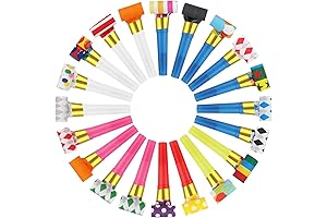 20 Pcs Pitos Blow Horn Noisemakers for Birthday Party Sporting Events New Years Party Noisemakers
