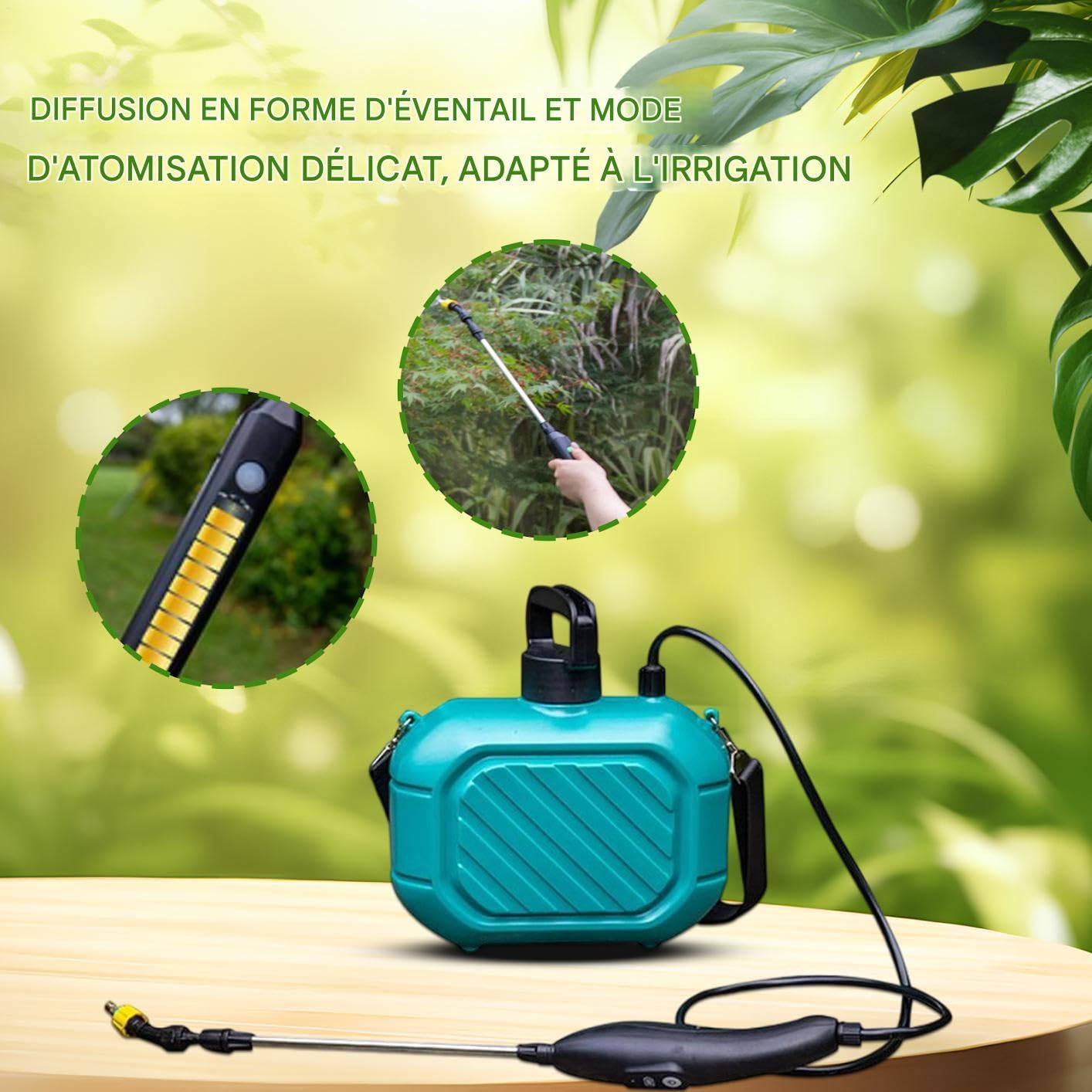 Pulvérisateur à Batterie 5 Litres 3 Buses À Brouillard