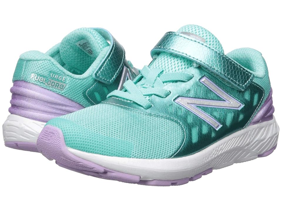 

New Balance Kids PXURGv2 (Little Kid) (Tidepool/Dark Violet) Girls Shoes, Blue