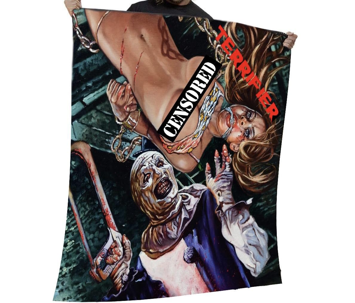 Wild Star Hearts All Hallows Eve Fleece Blanket, Goth Occult Home Decor, Gothic Bed Throw, Dark Fantasy Art by Rick Melton, 58 x 58 inches