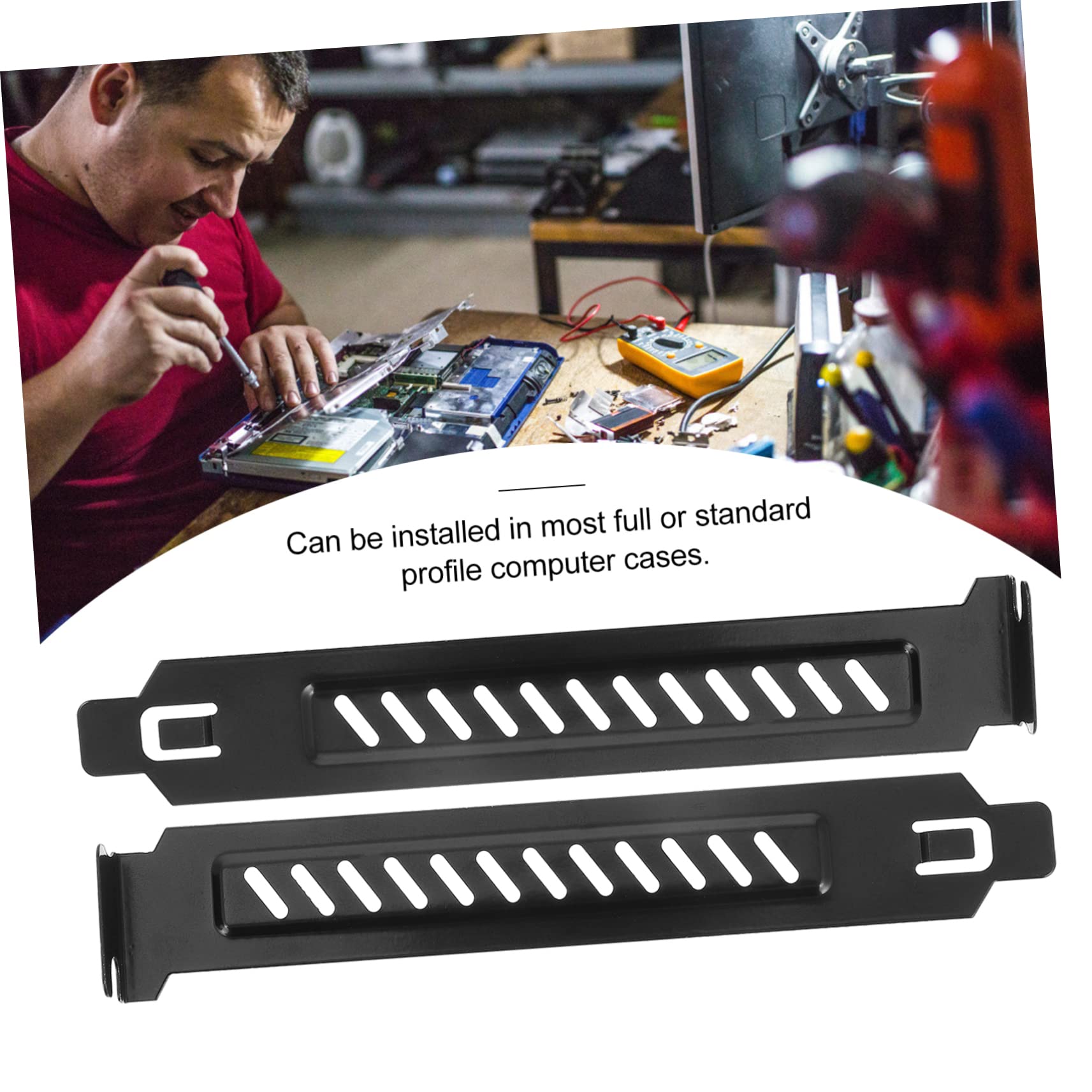 4 Set Copertura Slot Pci Per Chassis Computer Inossidabile Polvere Per Fessure Posteriore Facile Installare E Rimuovere Resistenti E Robusti Per Mantenere Pulito 20 Pezzi*4