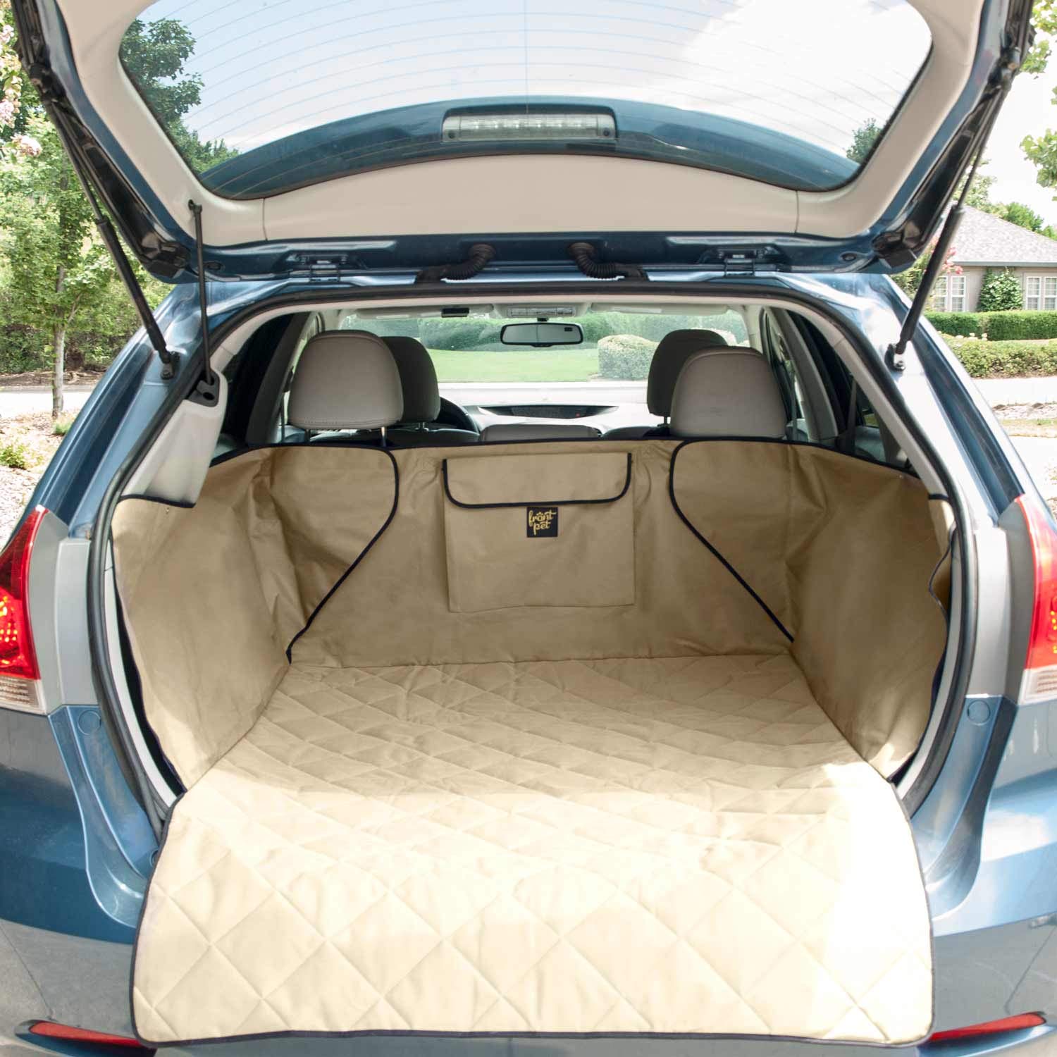 FrontPetQuilted Dog Cargo Cover for SUV Universal Fit for Any Animal. Durable Liner Covers and Protects Your Vehicle