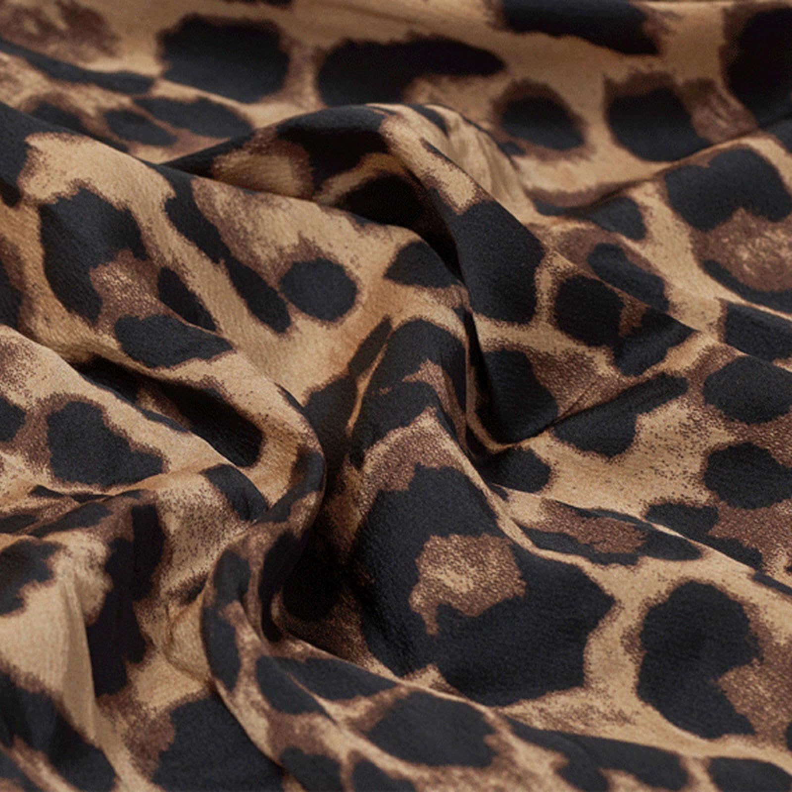 Gonna Donna Gonna Midi da Donna Taglie Forti - Gonna Lunga in Velluto Dorato A Trapezio con Stampa Leopardata per Autunno E Inverno-Leopardo-s