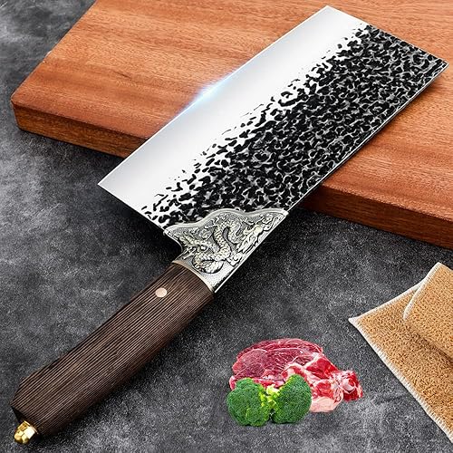 VCXOX Cuchillo profesional de corte para carne cuchillos de chef de acero inoxidable de alto carbono cuchillo de corte de cocina ultra afilado para