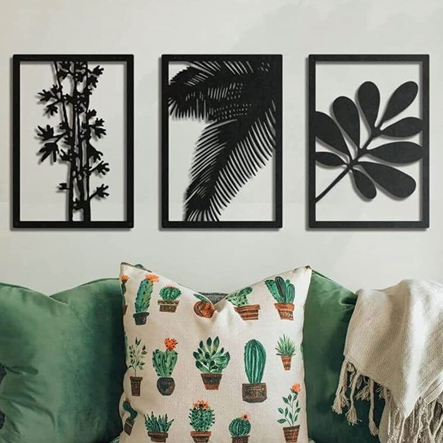 Arredamento di arte del muro di ananas del metallo rustico di alta qualità, decorazione tropicale della palma delle foglie della parete della parete della parete, stile hawaiano for la casa cucina del