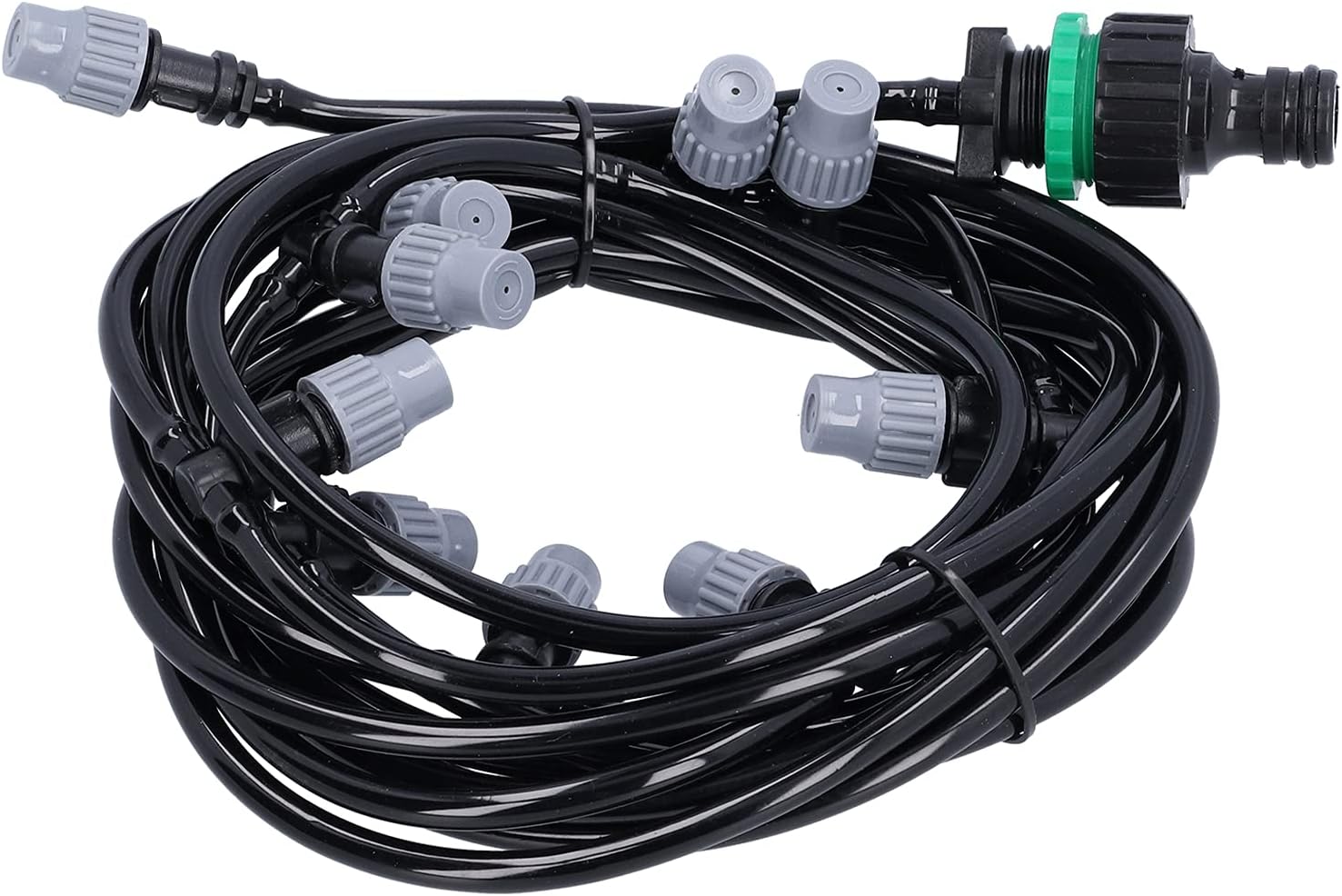 10m / 32.8ft 4/7 Irrigation Hose with 10 Misting Sprayer Nozzles Garden Greenhouse Terrace Watering System