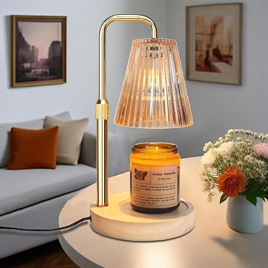 Warmer Lamp with Timer Dimmable, Birthday Gifts for Women Mom, House Warming Gifts New Home Decor, Wax Melt Warmer for Jar Candles with 3 Bulbs