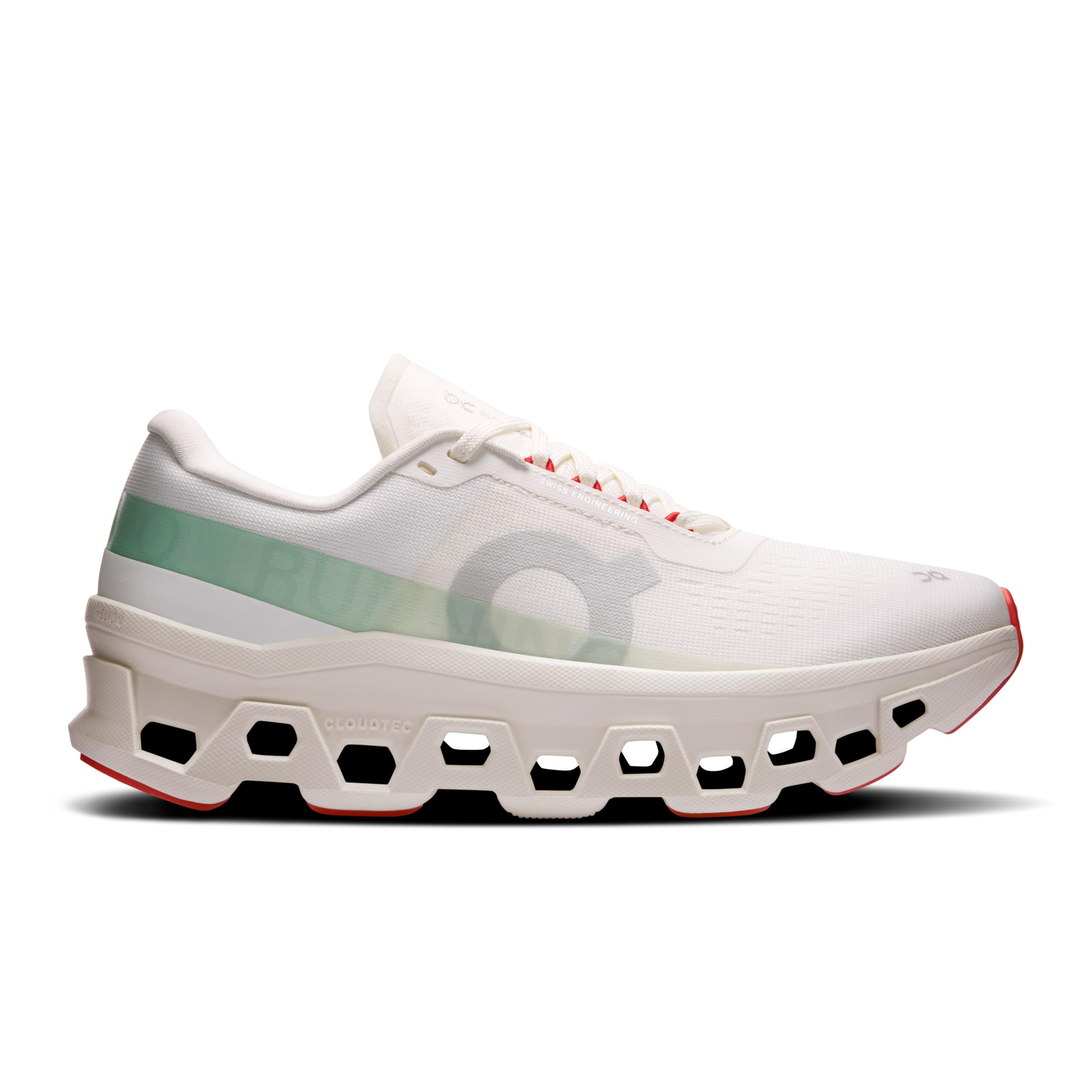 On Running Cloudmonster 1 Zapatillas para Mujer, Color Blanco Ivory Creek, Ligeras con Amortiguación CloudTec®