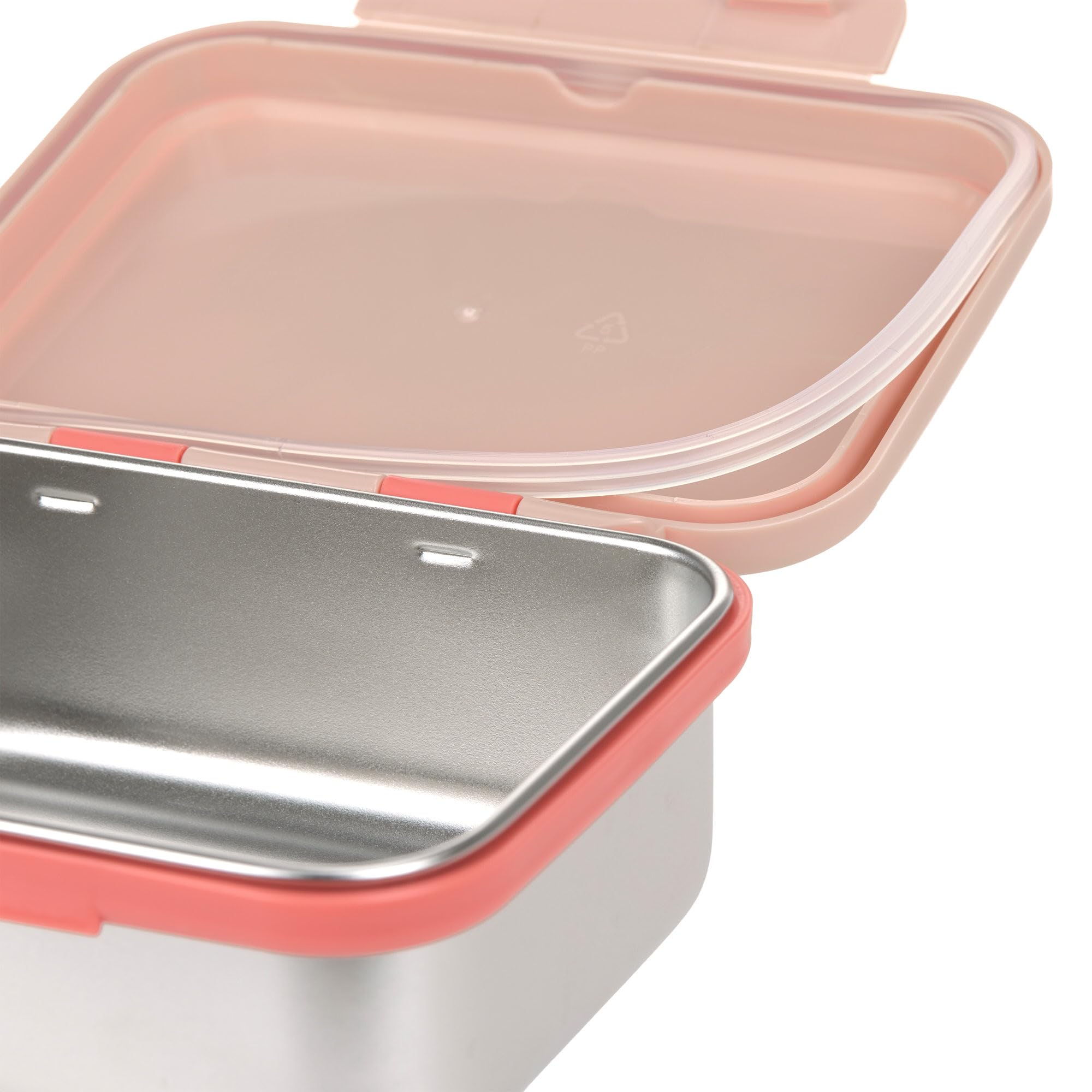 LÄSSIG Scatola per il pranzo dei bambini Scatola per il pranzo in acciaio inox Scatola per la colazione Scuola dell'infanzia sostenibile/Lunchbox Stainless Steel Sunny Explorer rose/pink