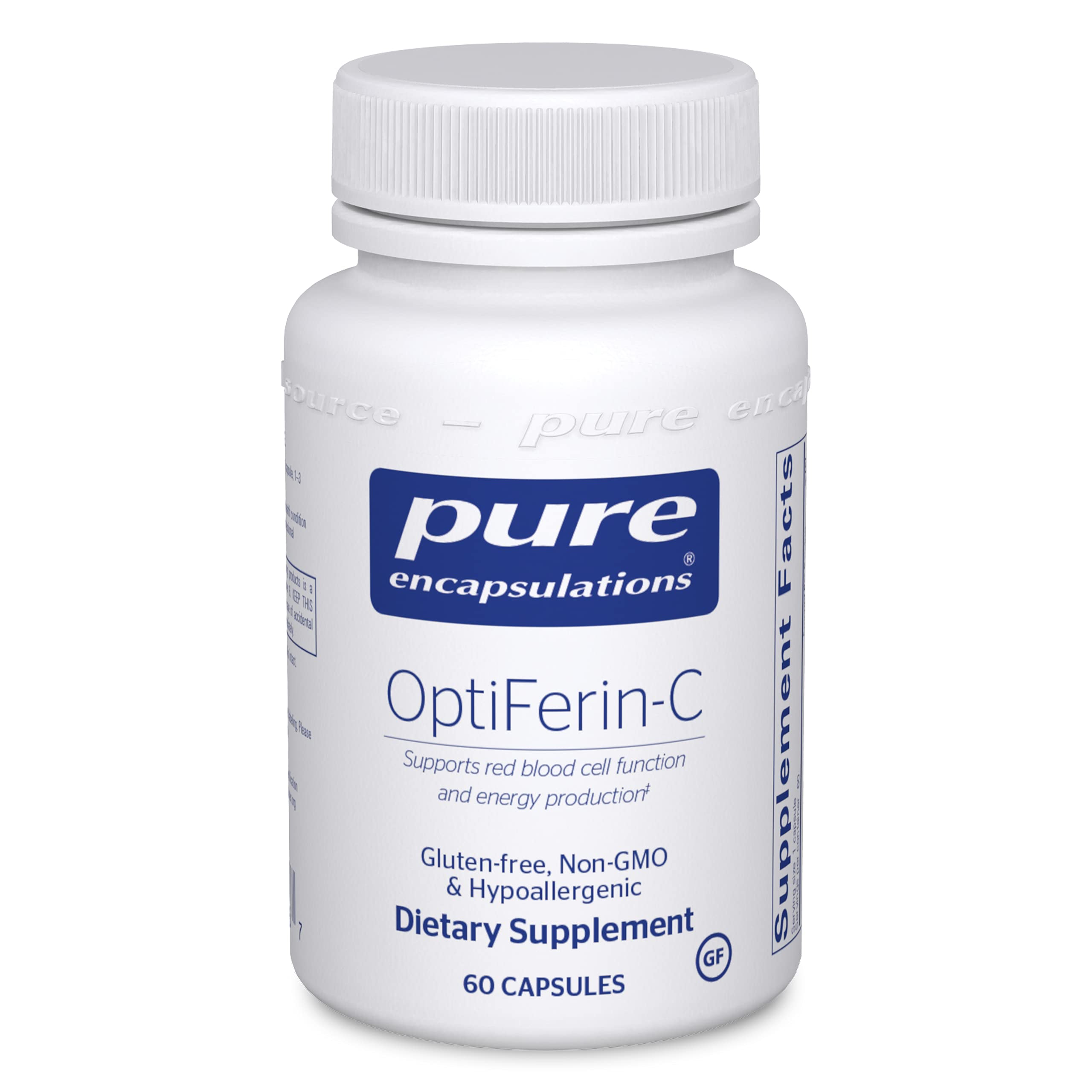 Pure Encapsulations Optiferin-C - Iron Supplement Supporting Healthy Skin, Overall Immune System Healther, and Absorption ...