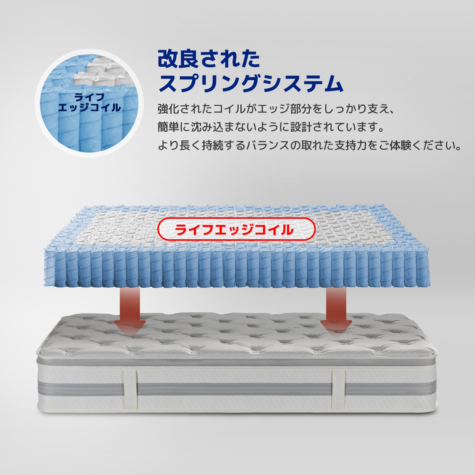 Amazon.co.jp: QUICKSLEEP QJ4 Z キューブマットレス | セミダブル