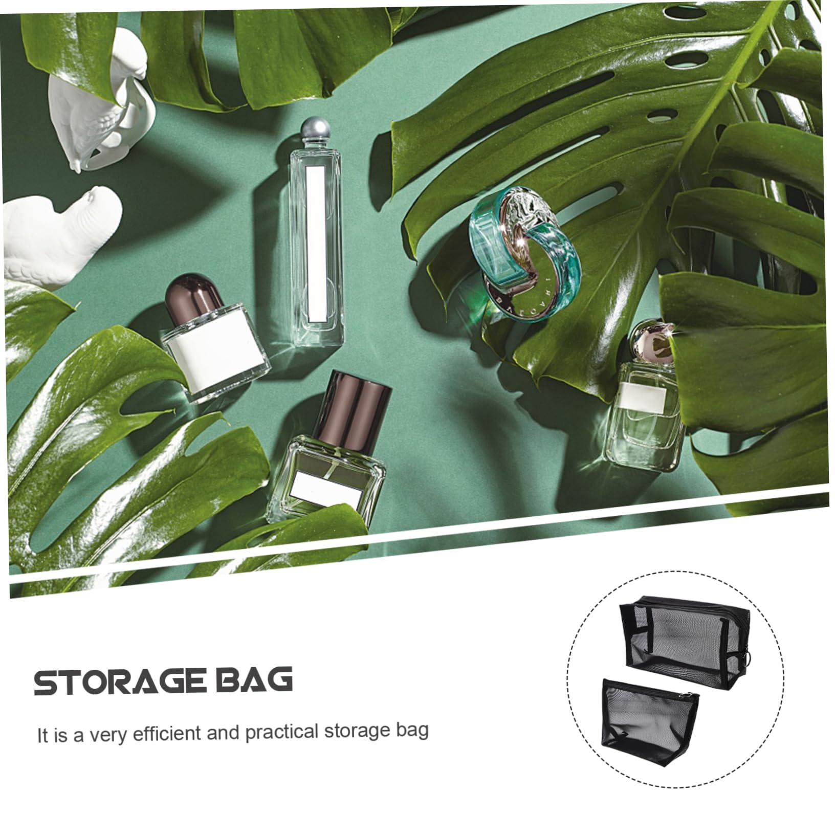 ABOOFAN 10piezas Bolsa De Almacenamiento De Cosméticos De Transparente para Organizador De Artículos De Aseo para Hombres De Gran Capacidad Neceser De Ducha y Accesorios De