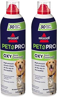 Bissell 1784L Oxy Stain Remover 2-Pack - Fast Pet Stain & Odor Eliminator, 30-Second Tough Stain Removal