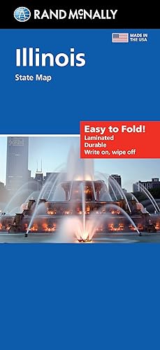Rand McNally Easy to Fold: Illinois State Laminated Map