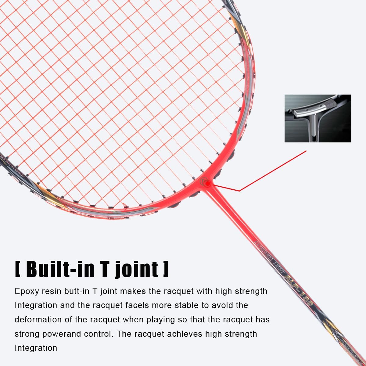 ALP-188 Air 10U G5 Super Light Professional Full Carbon Fiber Badminton Rackets Set of 2, Graphite Padel Badminton Racquets for Outdoor Backyard Sports Including 1 Carrying Bag