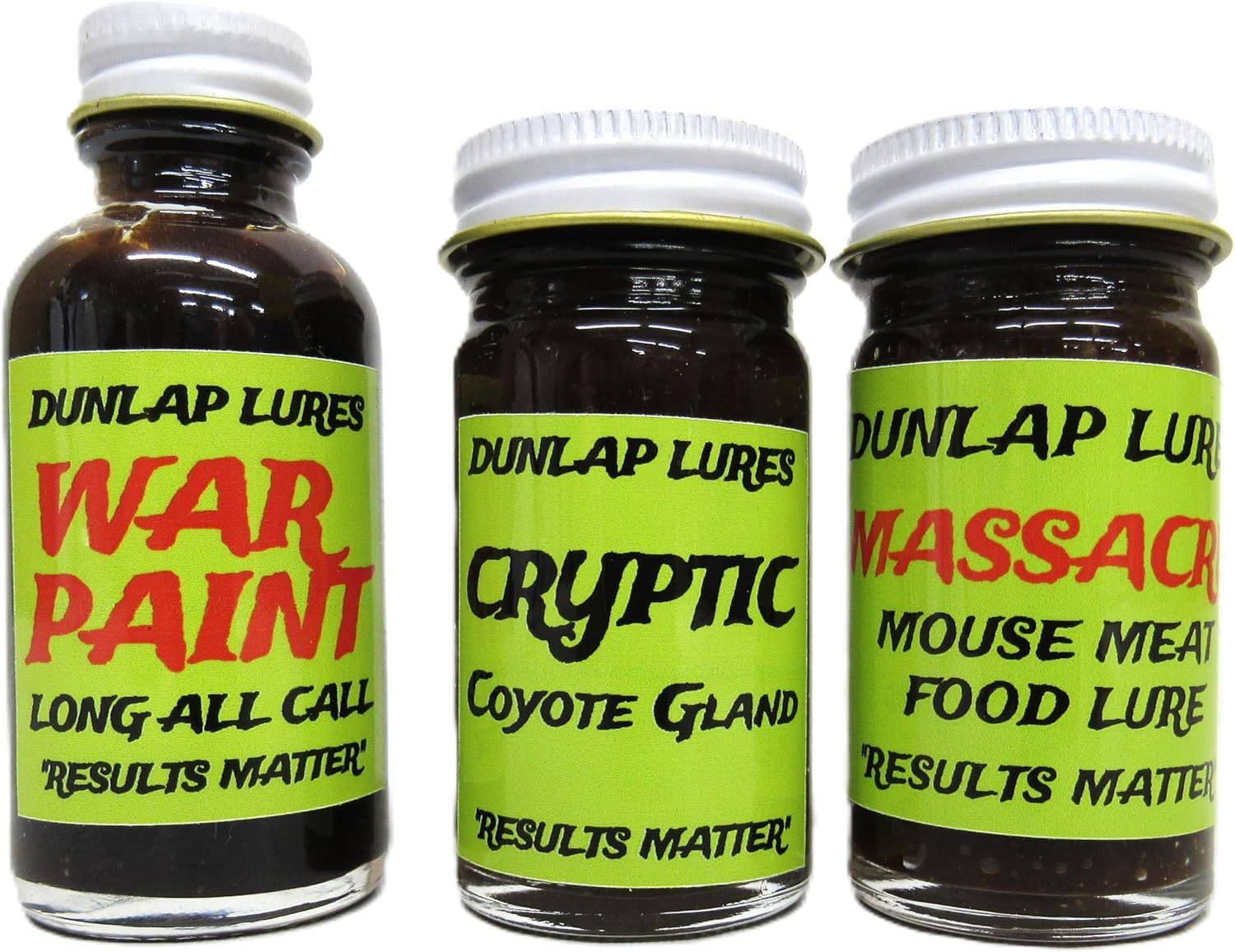 Dunlap Lures Coyote Lure Kit 3 Piece 1 Ounce Jars Trapping Supplies K-22