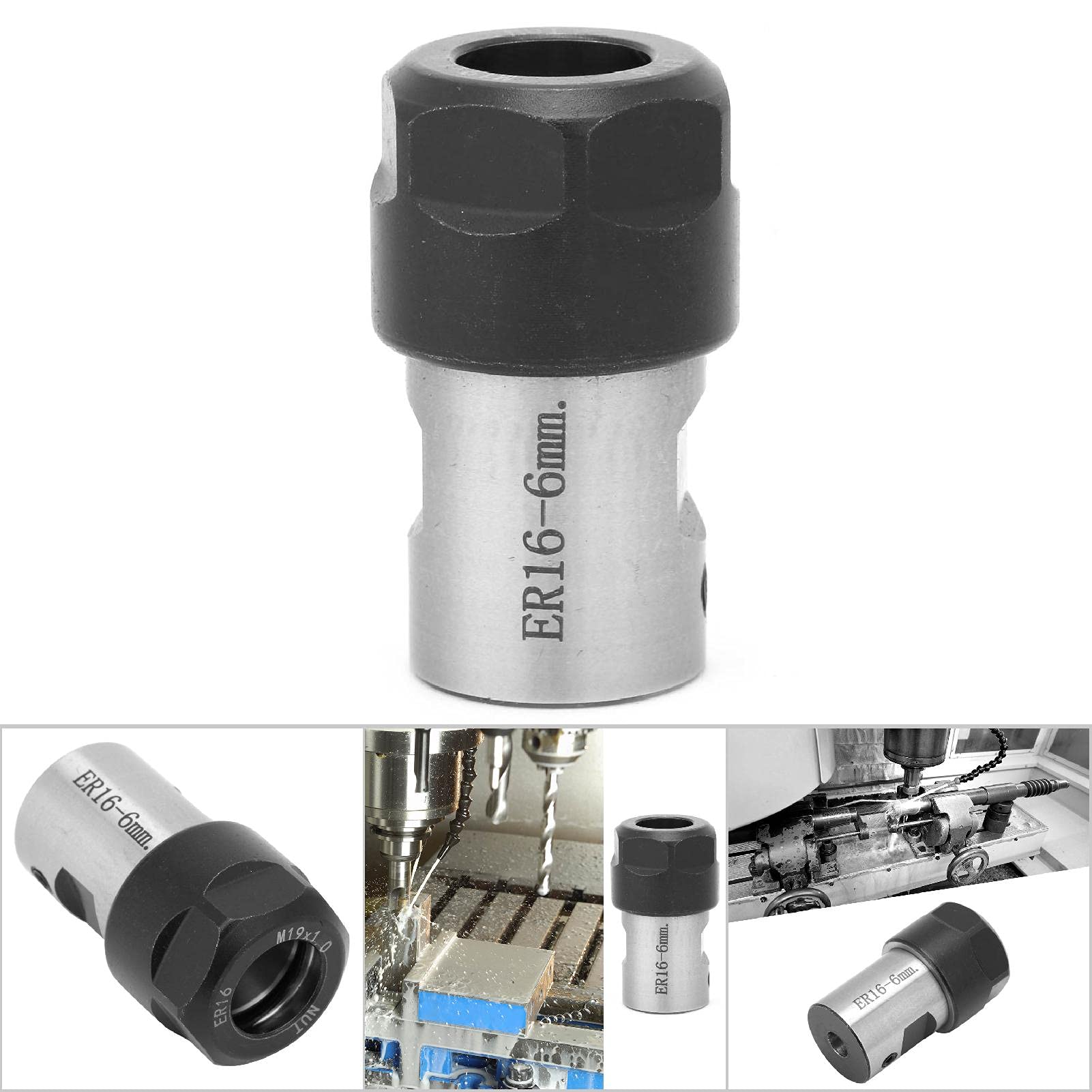 Premium ER16 Collet Block for CNC Router 6mm Tool Holder Compatible with Milling & Drilling Machines - Image 2