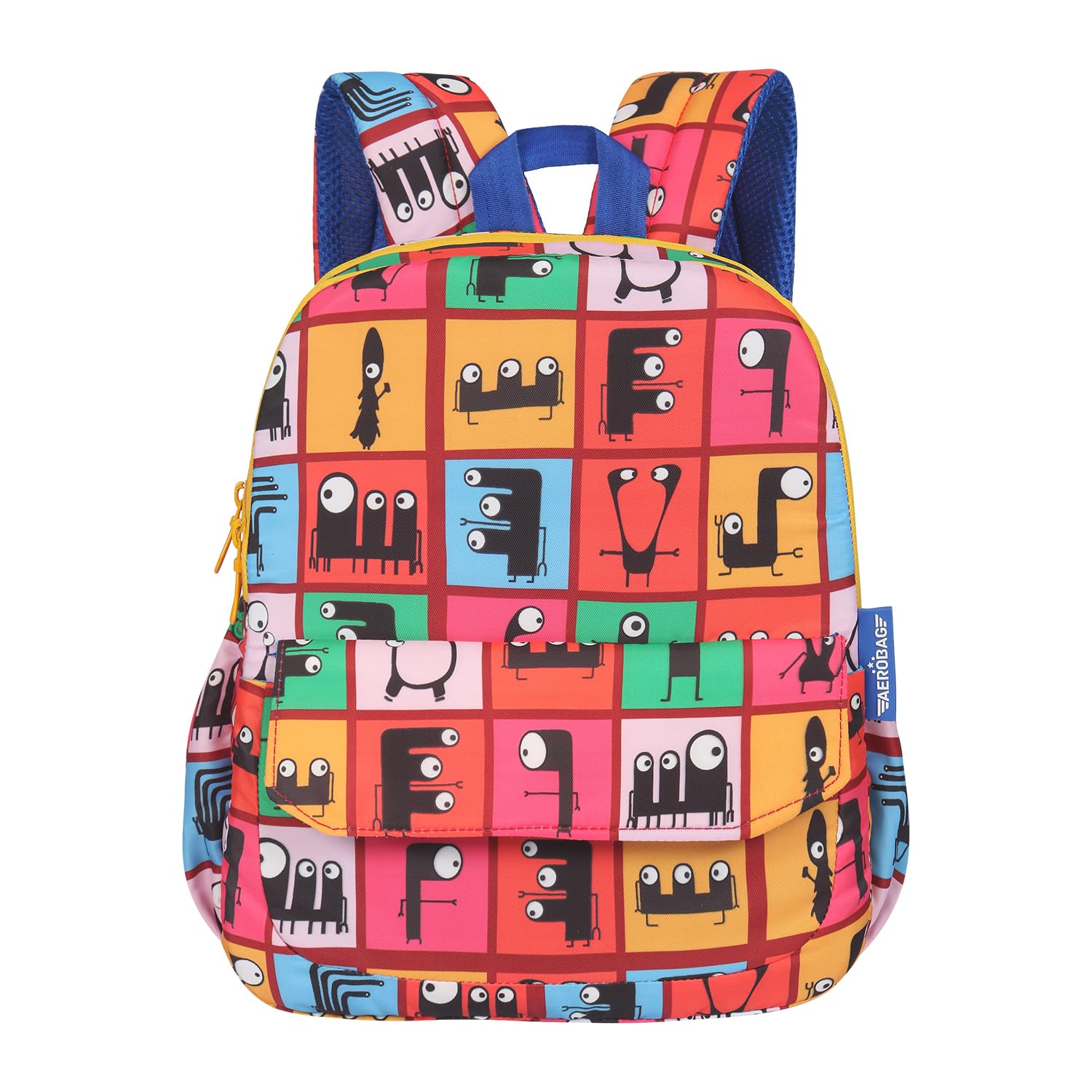 AEROBAGAEROBAG Checkers 17 Ltrs Digital print/Red Play Group | Preschool | Picnic | Nursery | Birthday Bag For Baby | Kids | Boys & Girls