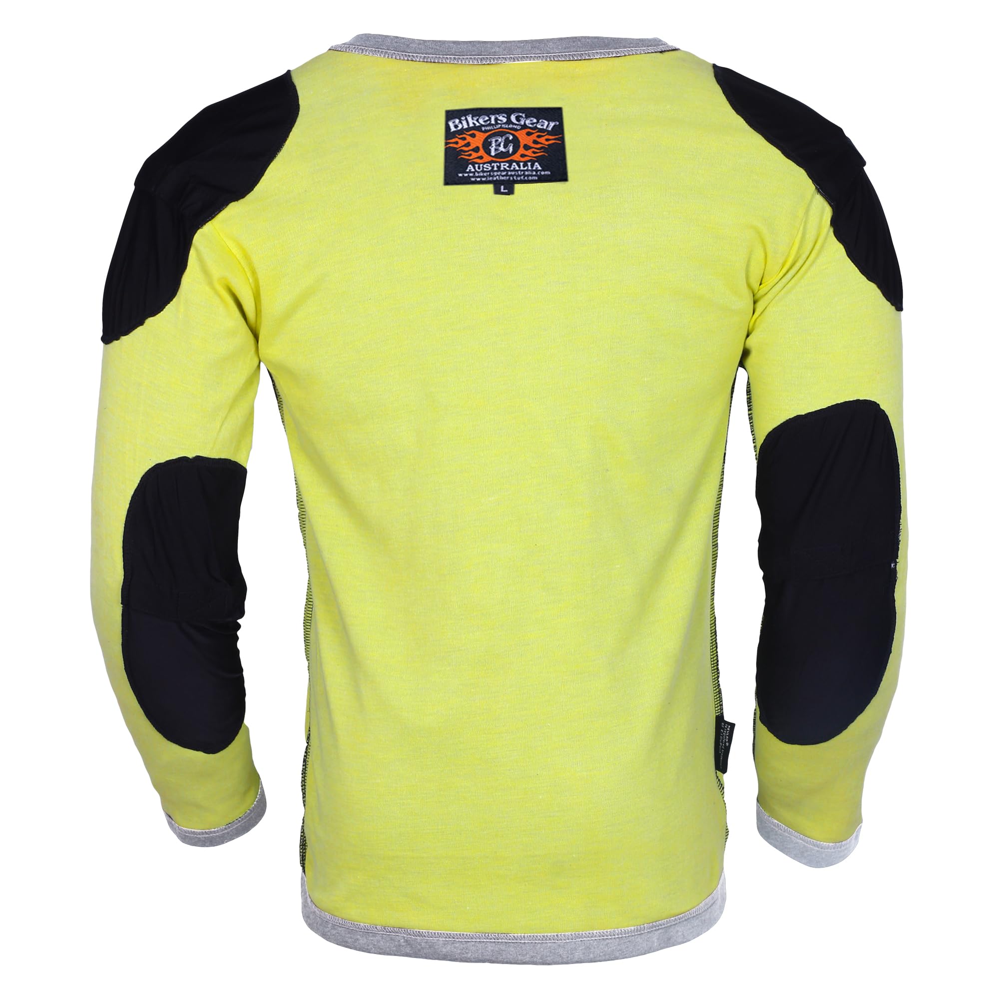 Bikers Gear, maglietta da moto in kevlar – camicia protettiva da moto blindata pesante GSM Dupont™ Kevlar® aramide con protezione CE