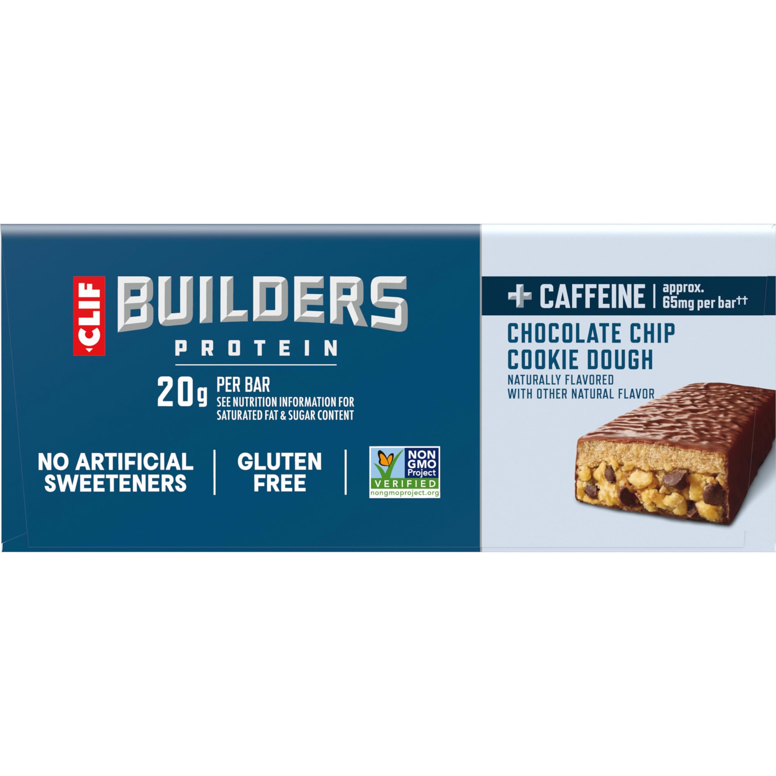Clif, Bar Builders Choc Chip Cookie Dough Caffeine, 2.4 Ounce, 12 Pack — Amazon image 12