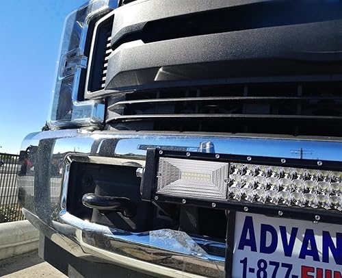 Miniatura 3 de iJDMTOY Barra de luz LED de 21 pulgadas para montaje en rejilla inferior compatible con Ford F250 F350 F450 2017 en adelante, incluye (1) barra de