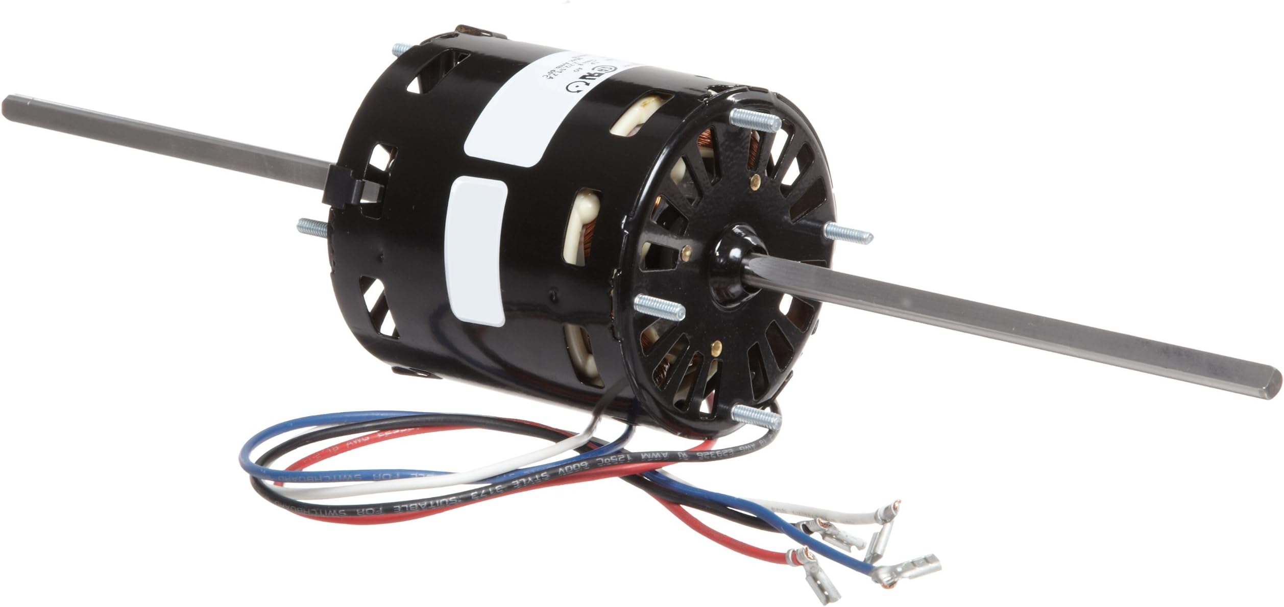 Fasco D367 3.3" Frame Open Ventilated Shaded Pole Window A/C Motor with Sleeve Bearing, 1/12-1/20-1/30HP, 1550rpm, 115V, 60Hz, 3-2.1-1.7 amps