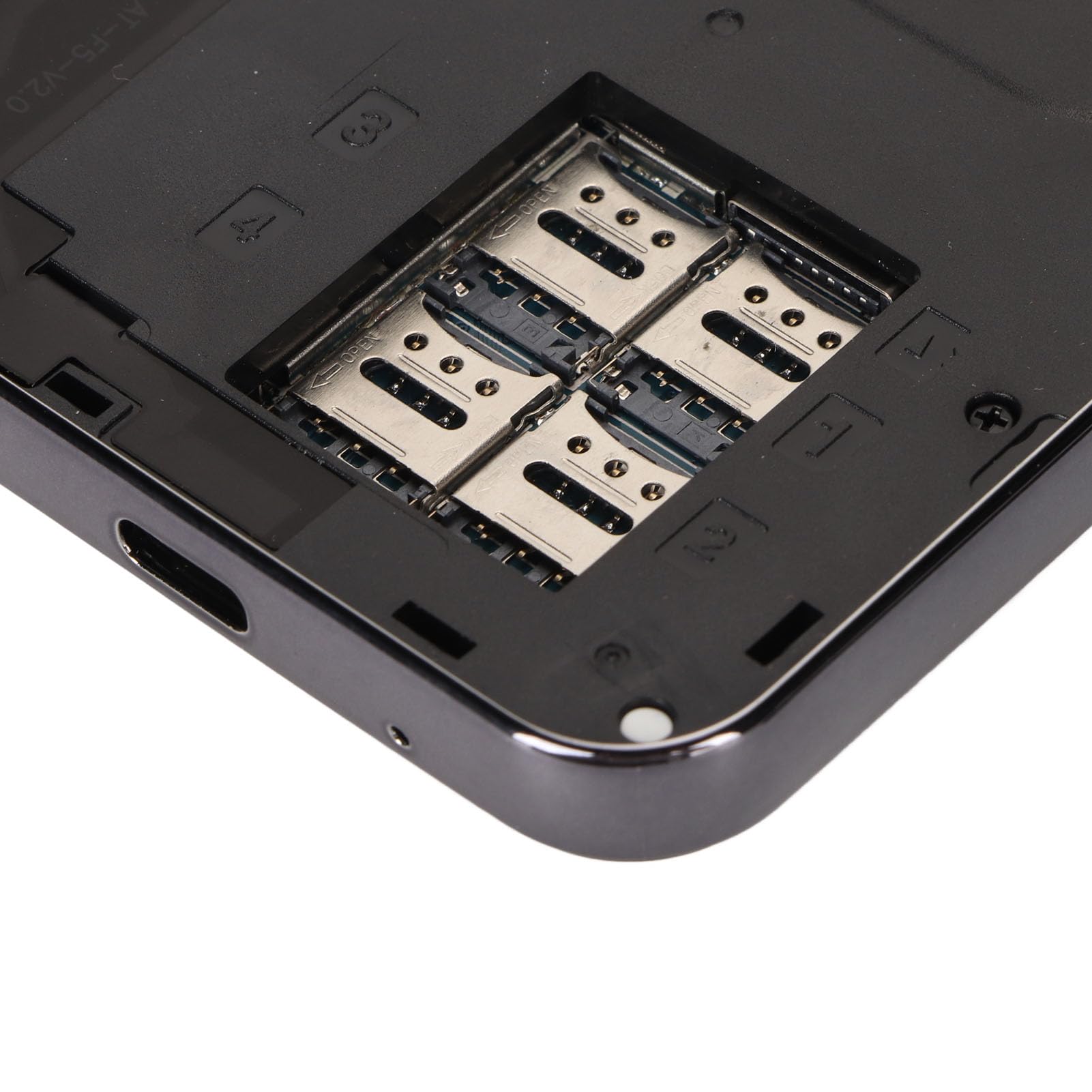 Teléfono Móvil para Personas Mayores Desbloqueado 2G, Teléfono Plegable con 4 Tarjetas SIM en Espera, Marcación Rápida con una Tecla, Botón Grande, Teléfono para Personas Mayores