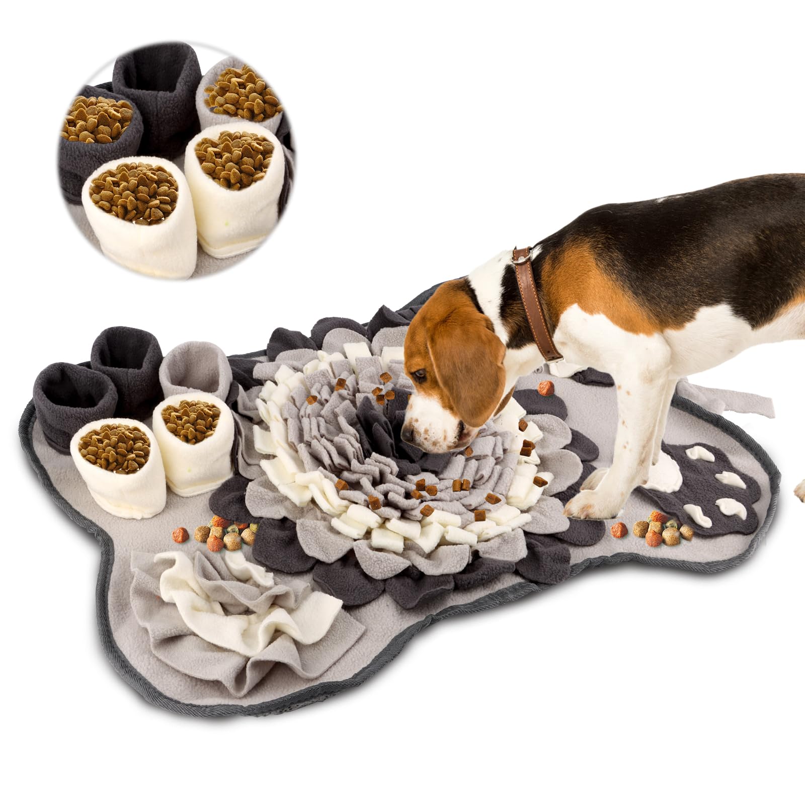 Schnüffelteppich für Hunde, Interaktives Hundespielzeug, Waschbare Trainingsmatte für Haustiere Jeder Größe