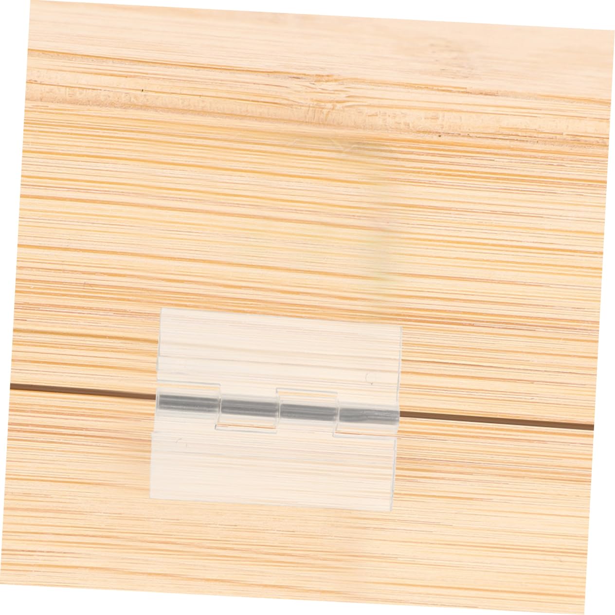 GLSTOY 5pcs Self-Adhesive Acrylic Hinges Small Hinge Adhesive Multi-use for Furniture Aquarium Box Lid