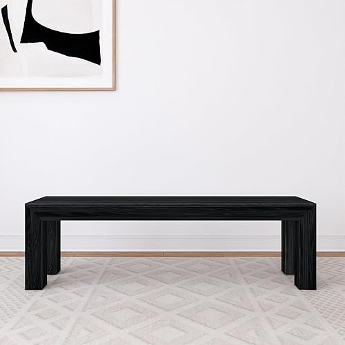 Miniatura 2 de Plank+Beam Banco de comedor de 60 pulgadas para comedor, banco para mesa de 72 pulgadas, asiento de comedor, banco de madera al aire libre, banco de