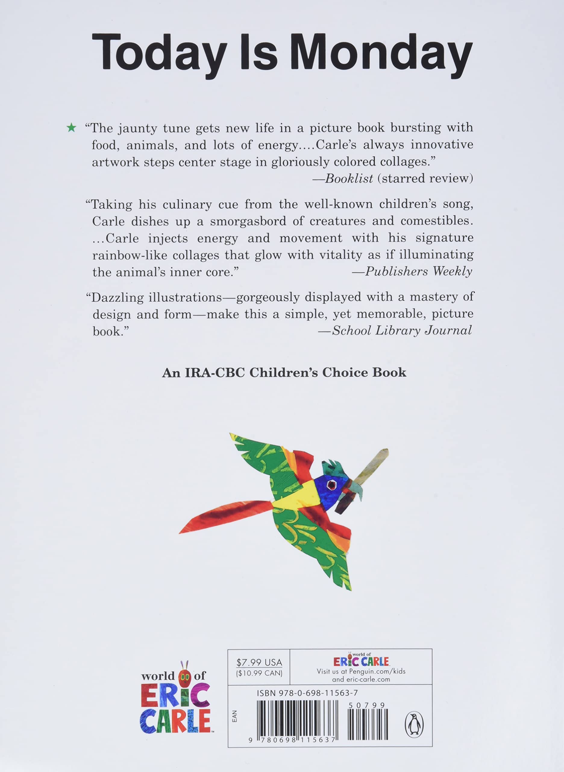 Today Is Monday: Eric Carle