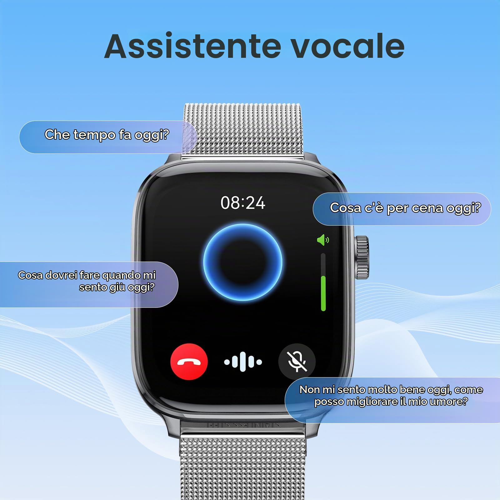 Mibro Fit Smartwatch Donna Uomo, 27,9g ultraleggero, Assistente Vocale, 1.75" AMOLED Orologio Intelligente Fitness con Chiamate Bluetooth, 150 Modalità Sportive, Calcolatori per Android iOS, Argento
