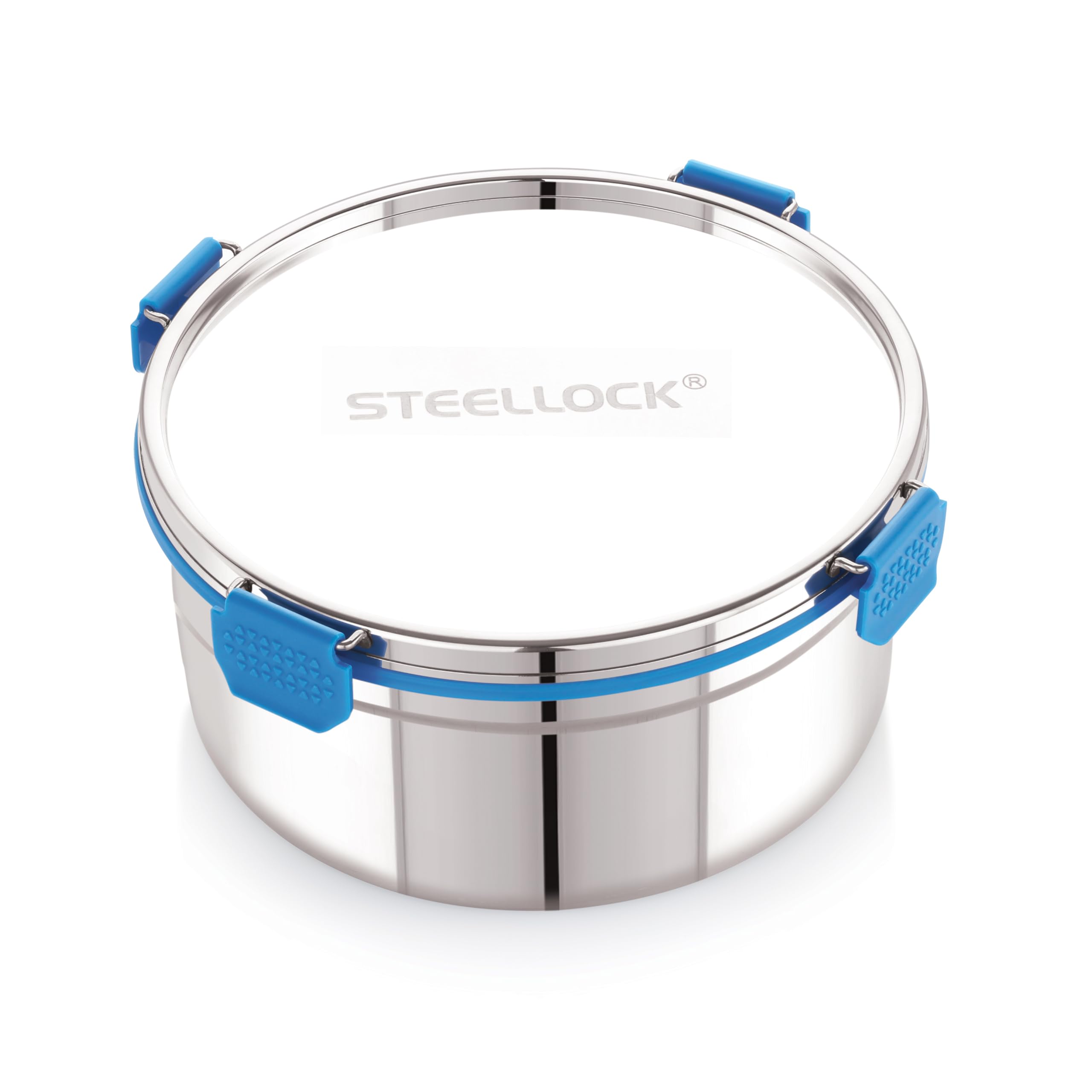 STEELLOCK PRO Stainless Steel Container/Dabba with Steel Lid Airtight for Food Storage, Easy to Carry, Leak Proof and Stackable (SLP-162/3000 ML)