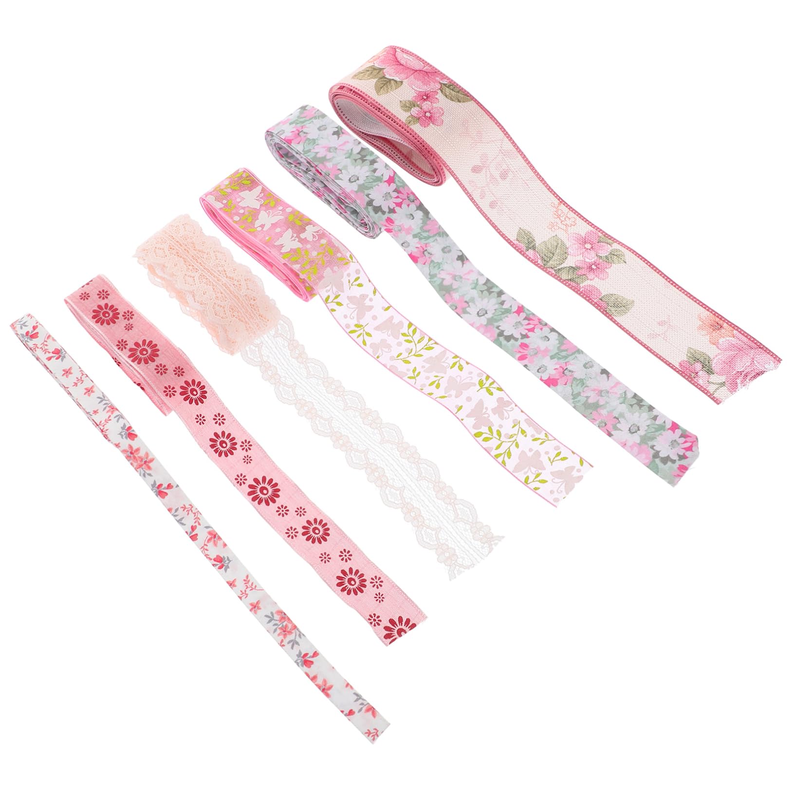 Didiseaon Rollos Floral Cintas Para Manualidades Decorar Decoraciones De Pastel Cintas Artesanales De Envolver Exquisita De Cinturón De Poliéster De Prensa
