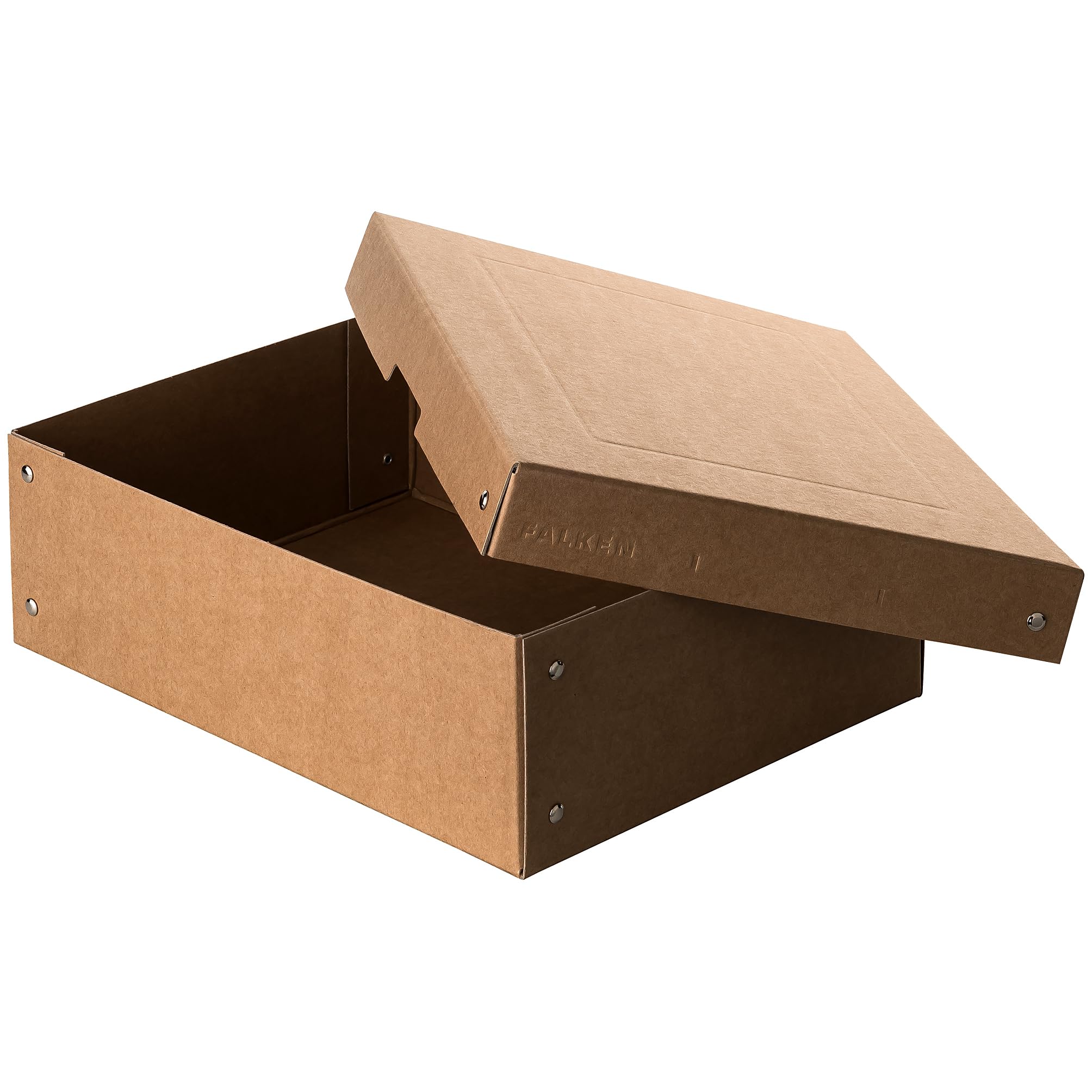 FALKEN 5x PureBox Nature aus Recycling-Karton 100 mm hoch DIN A4 braun