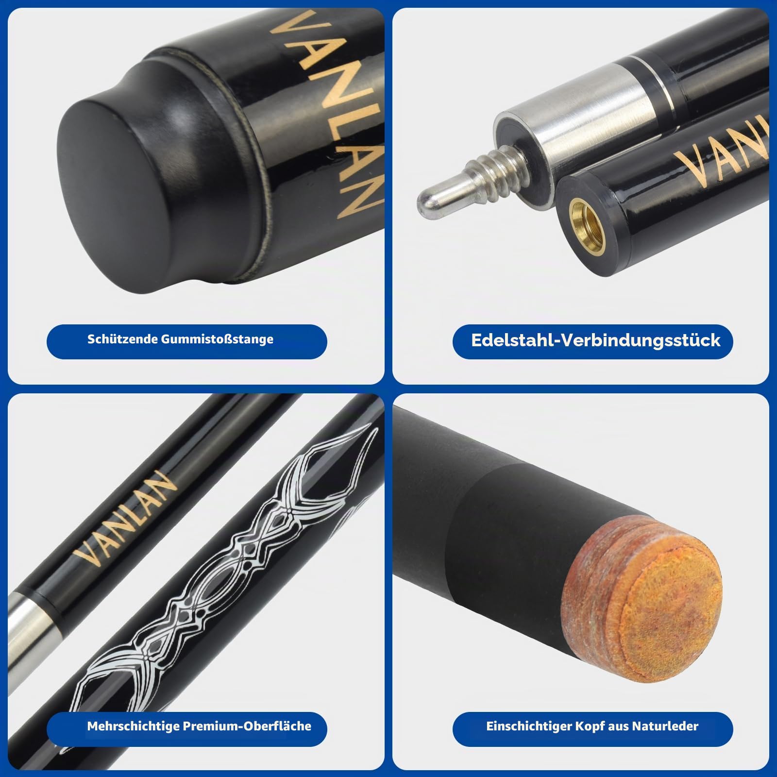 Professionelle Billardqueues, 147,7 cm, Carbon, langlebig, kleiner Kopf, Poolqueues, Billardstock, Snookerstange, Zubehör, Billardzubehör