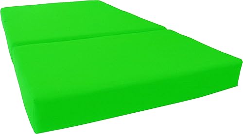 Miniatura 7 de D&D Futon Furniture - Cama de espuma triple plegable, colchón otomano plegable (negro, tamaño Queen (6 x 60 x 80)